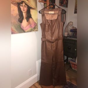 Vintage Beged-Or Israel leather jumpsuit